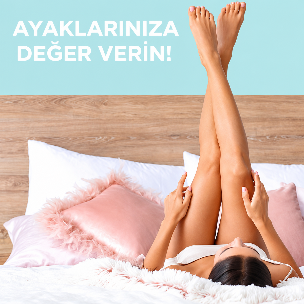 Jel ayak bakım çorabı.
