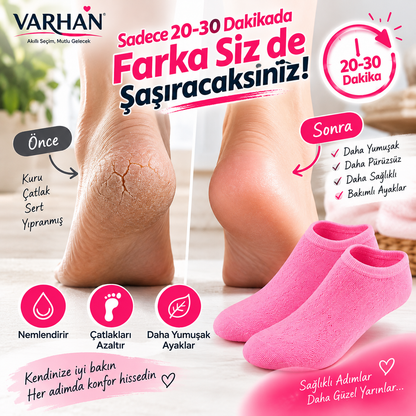 Jel ayak bakım çorabı.