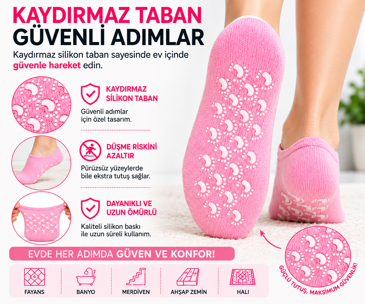 Jel ayak bakım çorabı.